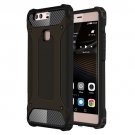 For Huawei P9 Plus Black Tough Armor TPU + PC Combination Case