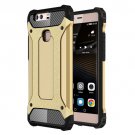 For Huawei P9 Plus Gold Tough Armor TPU + PC Combination Case