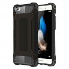 For Huawei P8 Lite Black Tough Armor TPU + PC Combination Case