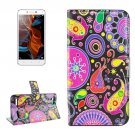 For Lemon 3 Acaleph Pattern Leather Case with Holder, Card Slots & Wallet