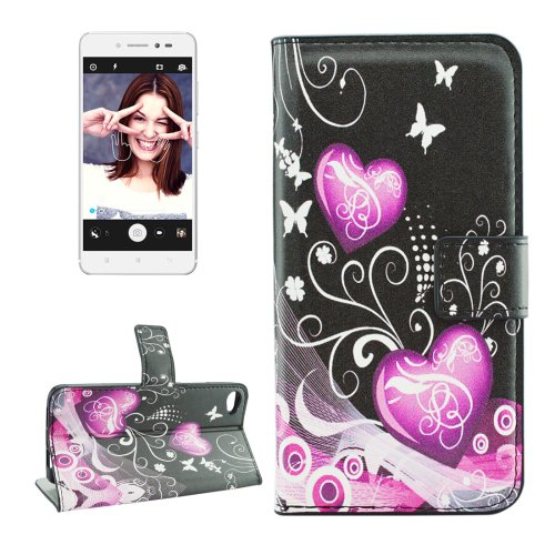 For Lenovo S90 Crystal Pattern Leather Case with Holder, Card Slots & Wallet