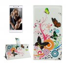 For Lenovo P70t Butterfly Pattern Leather Case with Holder, Card Slots & Wallet