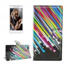 For Lenovo P70t Meteor Pattern Leather Case with Holder, Card Slots & Wallet