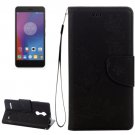 For Lenovo K6 Black Butterflies Leather Case with Holder, Card Slots & Wallet