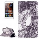 For Vibe K5 Tree Pattern Leather Case with Holder, Card Slots & Wallet