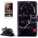 For Vibe K5 Lip Girl Pattern Leather Case with Holder, Card Slots & Wallet