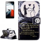 For Lenovo A6000 Lovers Pattern Leather Case with Holder, Card Slots & Wallet