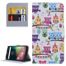 For Moto G 4 Gen Owls Pattern  Leather Case with Holder, Card Slots & Wallet