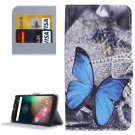 For Moto G 4 Gen Butterfly Pattern Leather Case with Holder, Card Slots & Wallet