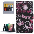 For Moto G 4 Gen Butterfly Pattern Leather Case with Holder, Card Slots & Wallet