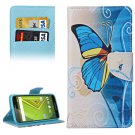 For Moto X Style Butterfly Pattern Leather Case with Holder, Card Slots & Wallet
