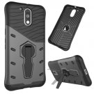 For Moto G4/G4+ Black Spin Tough Armor TPU + PC Rotating Case with Holder