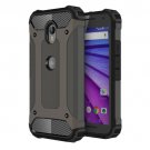 For Moto G (3rd gen) Coffee Tough Armor TPU + PC Combination Case