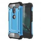 For Moto G4 Play Blue Tough Armor TPU + PC Combination Case