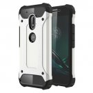 For Moto G4 Play White Tough Armor TPU + PC Combination Case