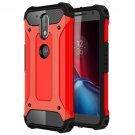 For Moto G/G Plus (4rd gen) Red Tough Armor TPU + PC Combination Case