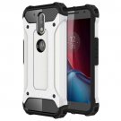 For Moto G/G Plus (4rd gen) White Tough Armor TPU + PC Combination Case