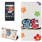 For Xperia X Compact Lover Leather Case with Holder, Card Slots & Wallet