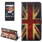 For Xperia X Compact UK Flag Leather Case with Holder, Card Slots & Wallet