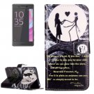 For Xperia X Performance Couple Leather Case with Holder, Card Slots & Wallet