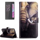 For Xperia X Performance Elephant Leather Case with Holder, Card Slots & Wallet
