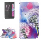 For Xperia XA Dandelion Pattern Leather Case with Holder & Card Slots