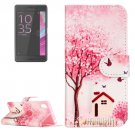 For Xperia X Performance Cottage Pattern Leather Case with Holder, Card Slots