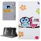For Xperia XA Lovers Pattern Leather Case with Holder, Card Slots & Wallet