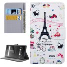 For Xperia X Tower Pattern Leather Case with Holder, Card Slots & Wallet
