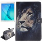 For Tab A 8.0 T350 Lion Pattern Leather Case with Holder, Card Slots & Wallet