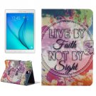 For Tab A 8.0 T350 Inspirational Pattern Horizontal Flip Leather Case with Holder