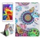 For Tab 4 7.0 Conch Flower Pattern Universal Flip Leather Case with Holder