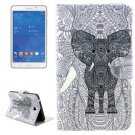 For Tab 4 7.0 Elephant Flip Leather Case with Holder, Wallet & Card Slots