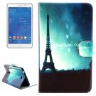 For Tab 4 7.0 Eiffel Tower Flip Leather Case with Holder, Wallet & Card Slots