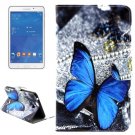 For Tab 4 7.0 Butterfly Flip Leather Case with Holder, Wallet & Card Slots