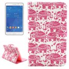 For Tab 4 7.0 Elephant Flip Leather Case with Holder, Wallet & Card Slots