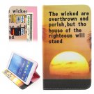 For Tab 4 7.0 Sea Sunset Flip Leather Case with Holder, Wallet & Card Slots