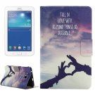 For Tab 3 Lite 7.0 Sign Pattern Horizontal Flip Leather Case with Holder
