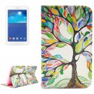 For Tab 3 Lite 7.0 Tree 2 Sided Leather Case with Holder, Card Slots & Wallet