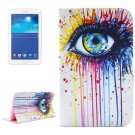 For Tab 3 Lite 7.0 Eye 2 Sided Leather Case with Holder, Card Slots & Wallet