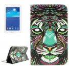For Tab 3 Lite 7.0 Tiger 2 Sided Leather Case with Holder, Card Slots & Wallet