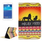 For Tab 3 Lite 7.0 HAKUNA 2 Sided Leather Case with Holder, Card Slots & Wallet