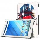 For Iconia One 8 Fine Flip Leather Case with Three-folding Holder