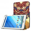 For Iconia One 8 National Flip Leather Case with Three-folding Holder