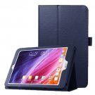 For Iconia One 8 Dark Blue Litchi Texture Horizontal Flip Leather Case with Holder