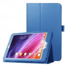 For Iconia One 8 Blue Litchi Texture Horizontal Flip Leather Case with Holder