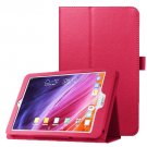 For Iconia One 8 Magenta Litchi Texture Horizontal Flip Leather Case with Holder