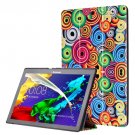 For Lenovo Tab 2 Smart Cover Custer Leather Case with 3 Gears Holder