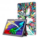 For Lenovo Tab 2 Smart Cover Custer Leather Case with 3 Gears Holder