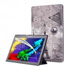 For Lenovo Tab 2 Smart Cover Custer Leather Case with 3 Gears Holder
